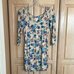 Free People floral print bodycon dress